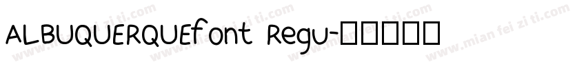 ALBUQUERQUEfont Regu字体转换